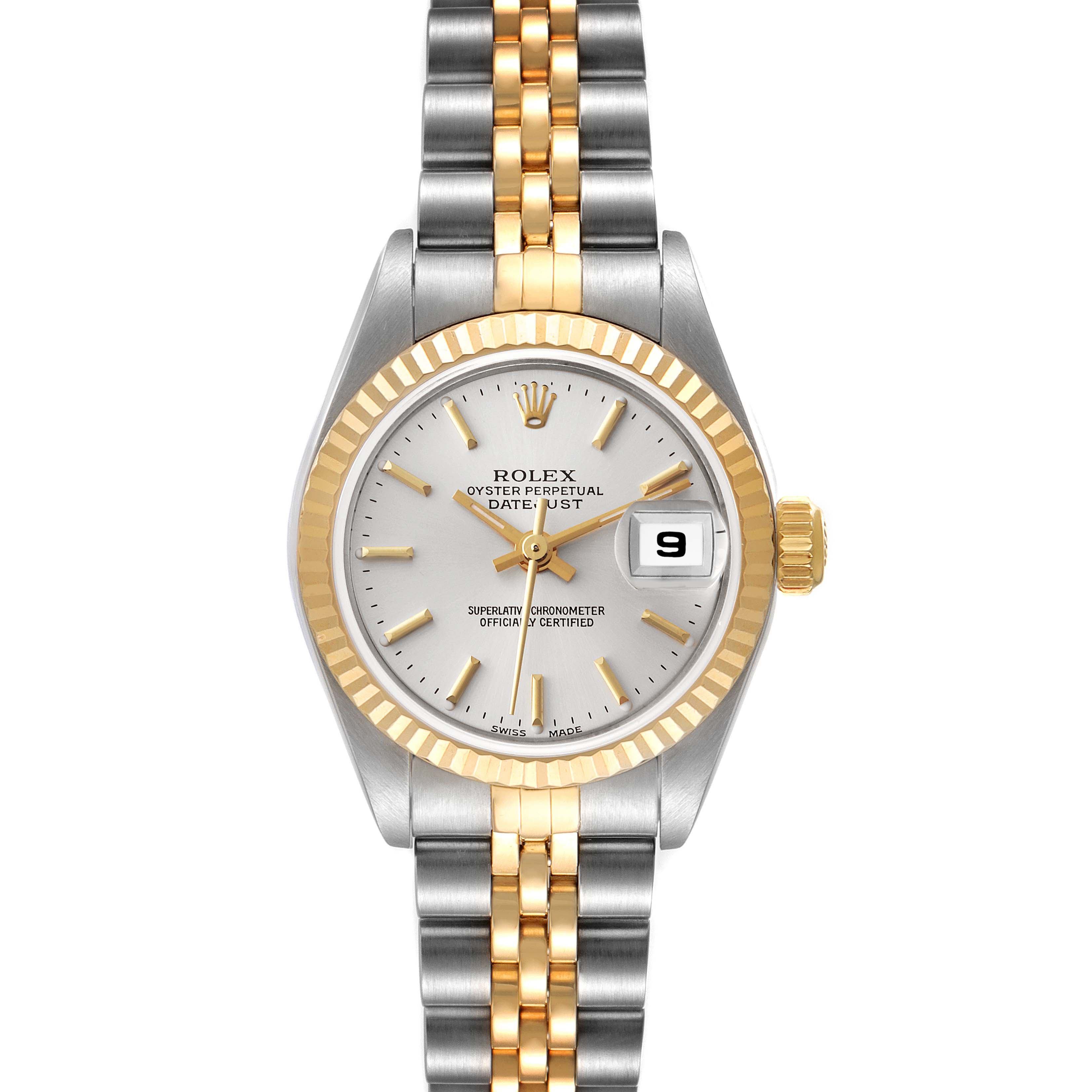 Rolex Datejust Steel Yellow Gold Silver Dial Ladies Watch 79173 ...