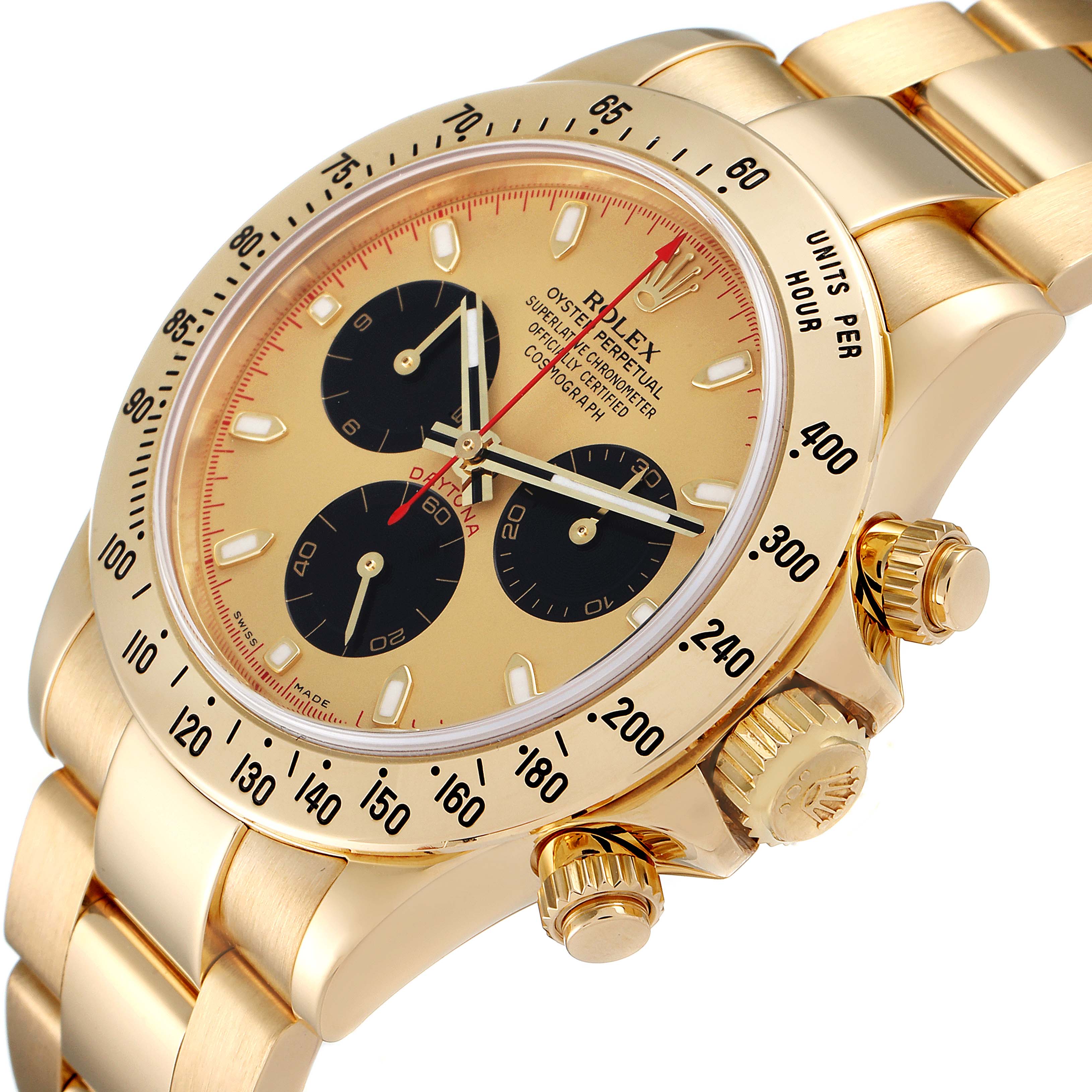 Rolex Daytona Yellow Gold 116528 | Stock 38133 | SwissWatchExpo