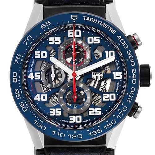 Photo of Tag Heuer Carrera Red Bull Racing Steel PVD Mens Watch CAR2A1N Box Card