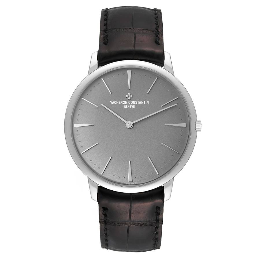 Vacheron Constantin Patrimony Grand Taille Grey Dial Platinum