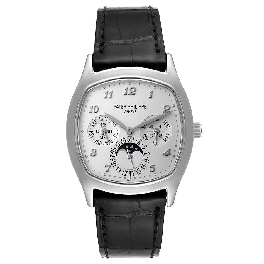 Patek Philippe Complications Perpetual Calendar White Gold Watch 5940 Box Papers