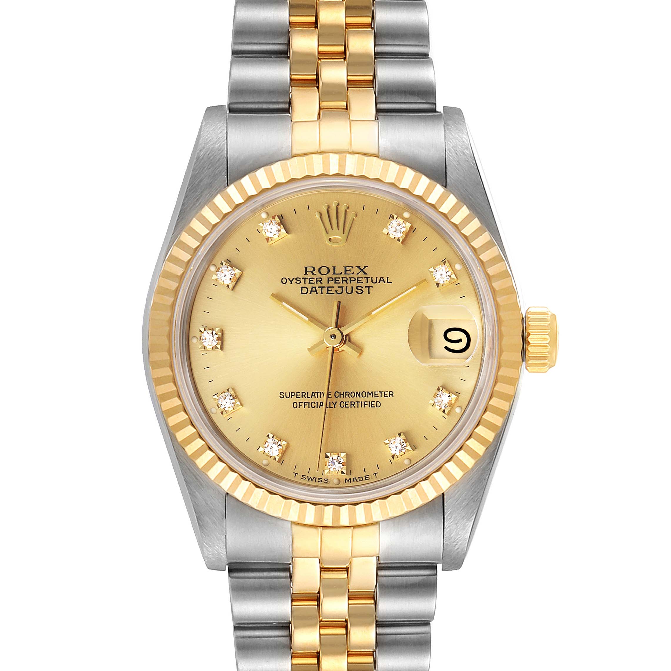 ロレックス リューズ 69173 68273 Rolex Datejust 68273 Silver Tapestry Dial