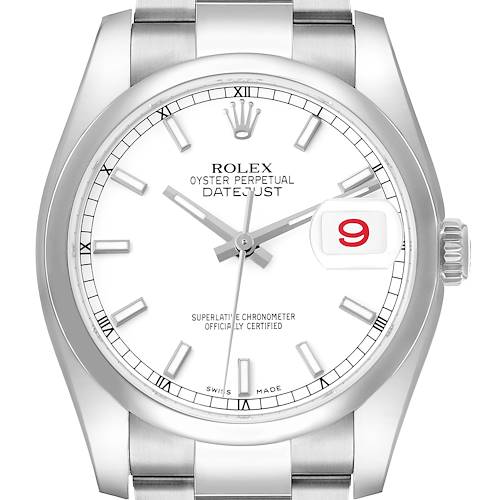 Photo of Rolex Datejust Steel White Dial Mens Watch 116200