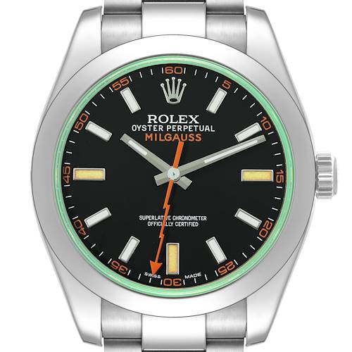 Photo of *NOT FOR SALE* Rolex Milgauss Black Dial Green Crystal Steel Mens Watch 116400 Box Card (PARTIAL PAYMENT)