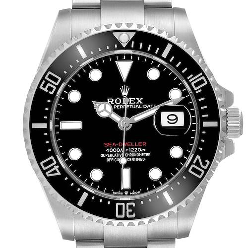 Photo of Rolex Seadweller 43 50th Anniversary Black Dial Mens Watch 126600 Box Card