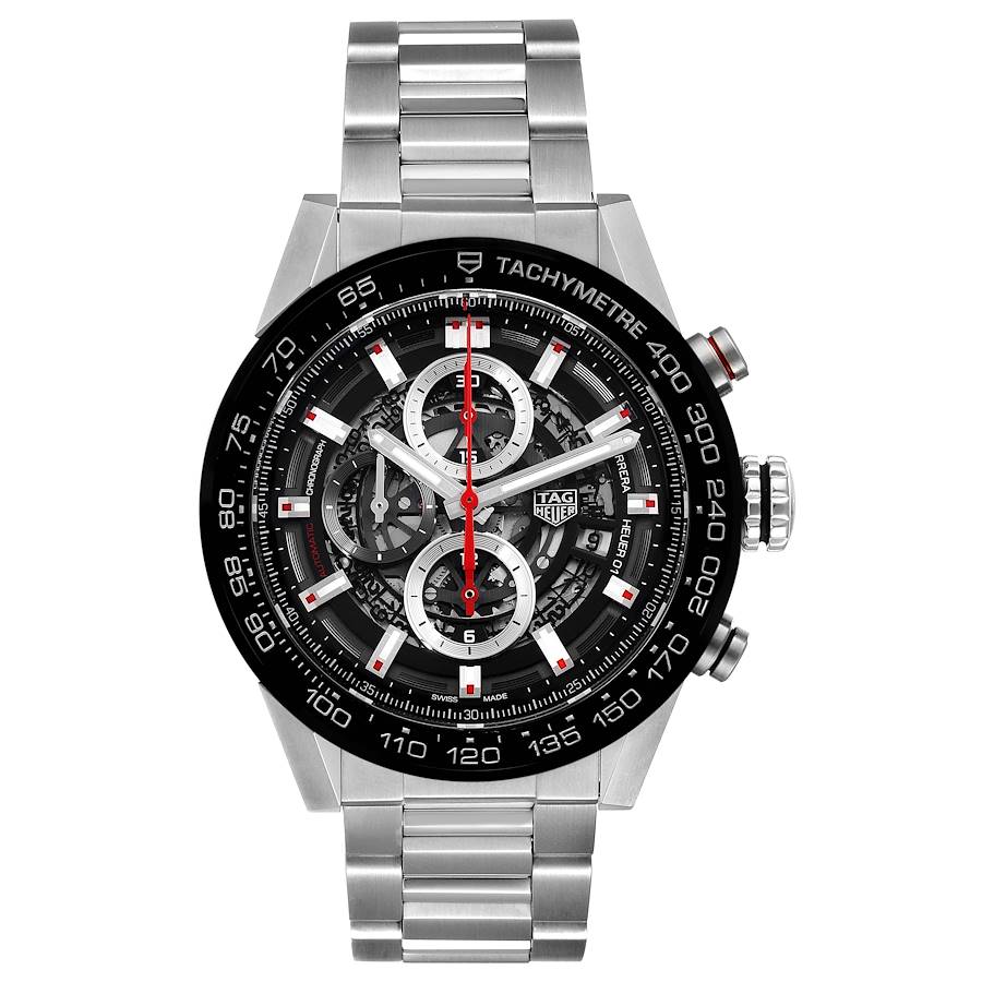 tag heuer carrera caliber heuer 01 skeleton 45mm mens watch