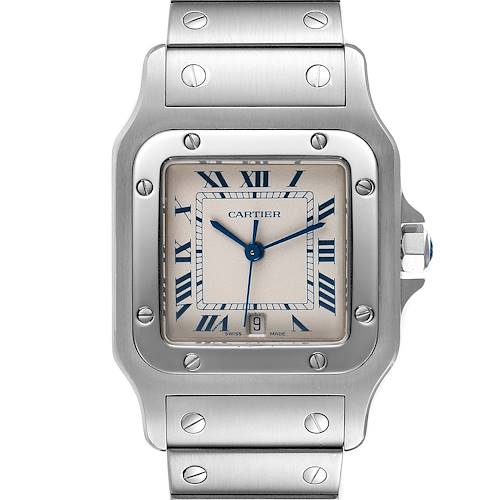 Photo of Cartier Santos Galbee Stainless Steel Silver Dial Unisex Watch 987901