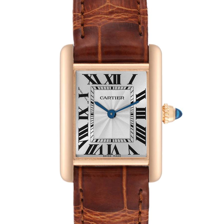 Cartier Tank Louis Rose Gold Mechanical Ladies Watch WGTA0010 Papers SwissWatchExpo