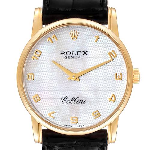 Photo of Rolex Cellini Classic Yellow Gold Mother of Pearl Dial Unisex Watch 5116