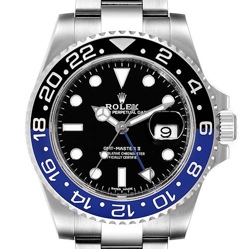 Photo of NOT FOR SALE -- Rolex GMT Master II Batman Blue Black Ceramic Bezel Steel Watch 116710 -- PARTIAL PAYMENT
