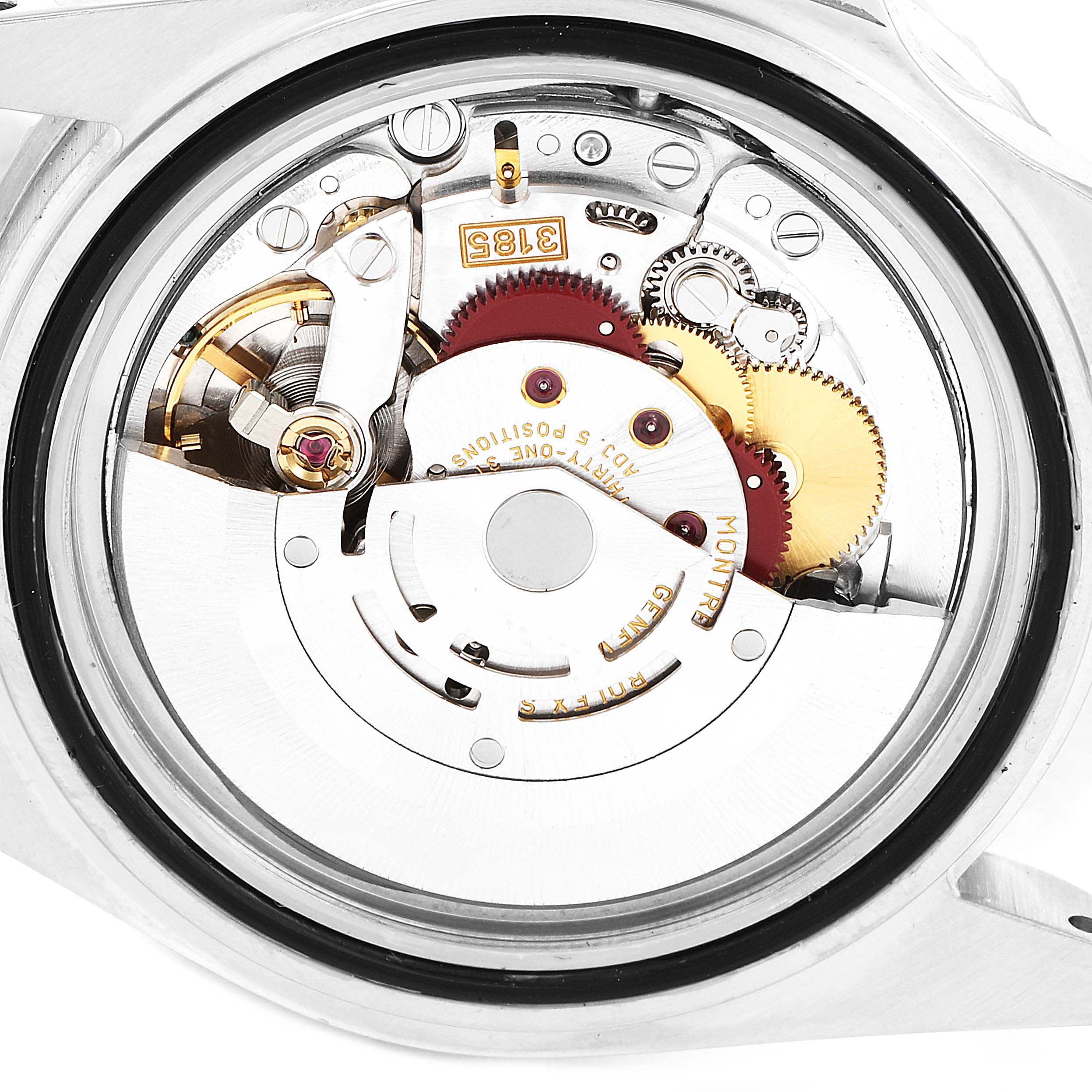 This image shows the internal movement mechanism of a Rolex GMT-Master 16710 Men
s Stainless Steel Black Dial 16710 Men
s Stainless Steel Black Dial watch, viewed from the back without the case back cover.