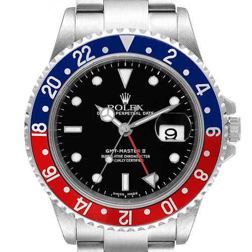 Photo of NOT FOR SALE -- Rolex GMT Master II Pepsi Red and Blue Bezel Steel Mens Watch 16710 -- PARTIAL PAYMENT