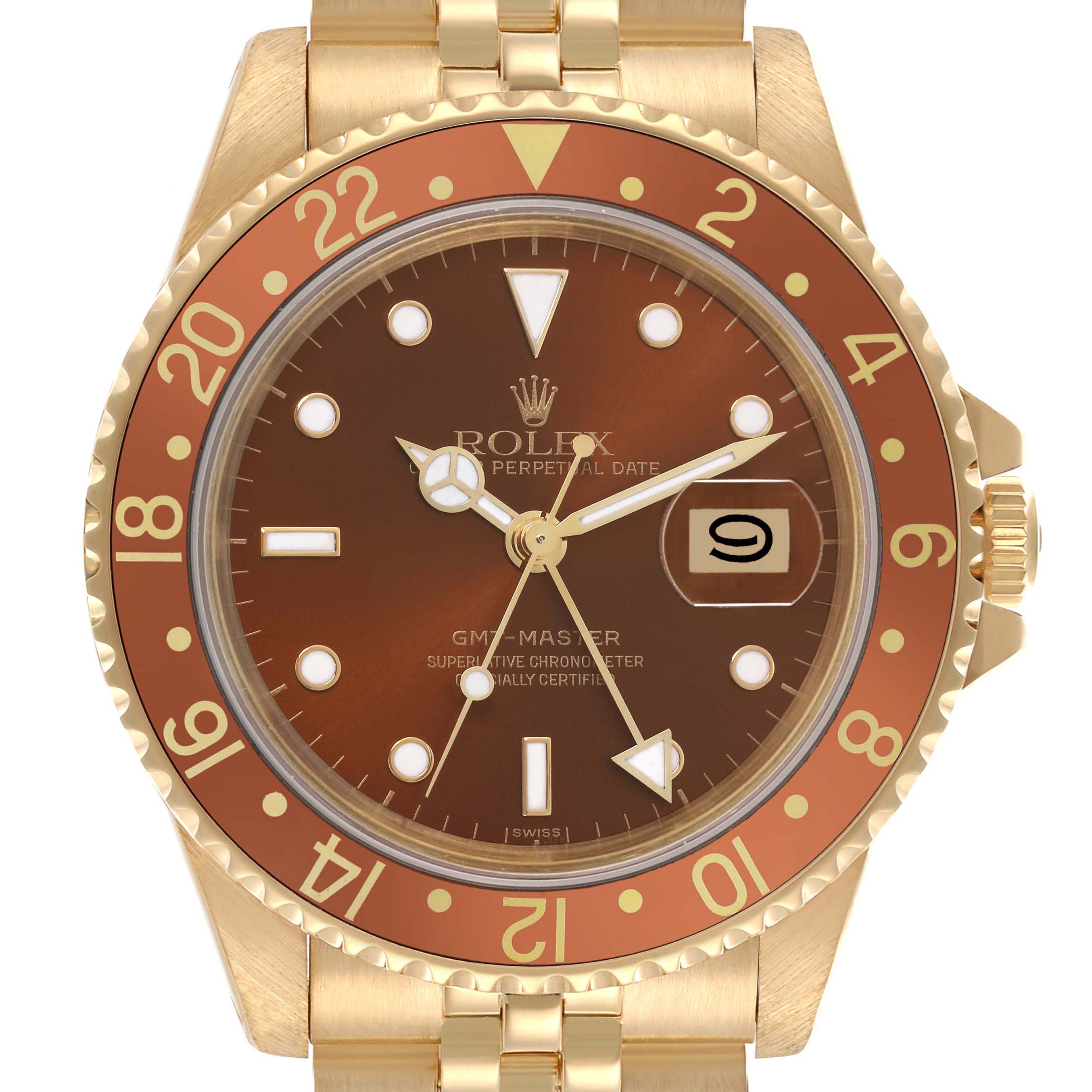 Rolex GMT-Master Yellow Gold 16758 Stock 65554 SwissWatchExpo