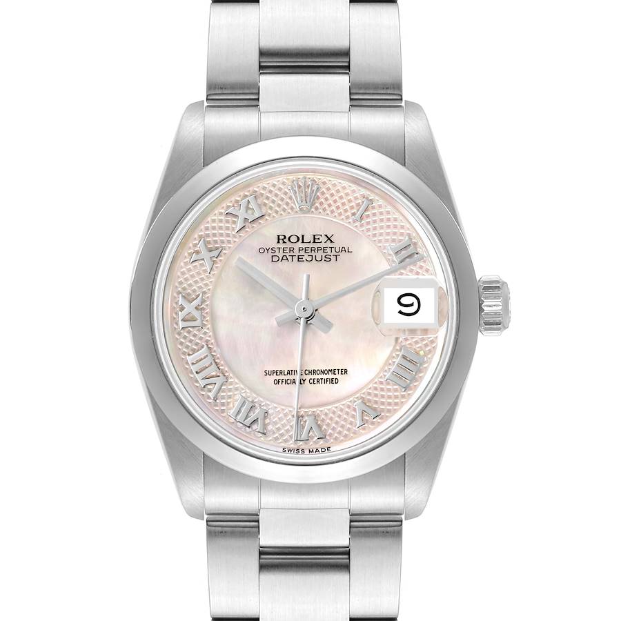 Rolex Midsize Datejust 31 Decorated MOP Dial Steel Ladies Watch 68240 SwissWatchExpo