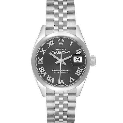 Photo of Rolex Datejust 28 Steel Grey Dial Ladies Watch 279160