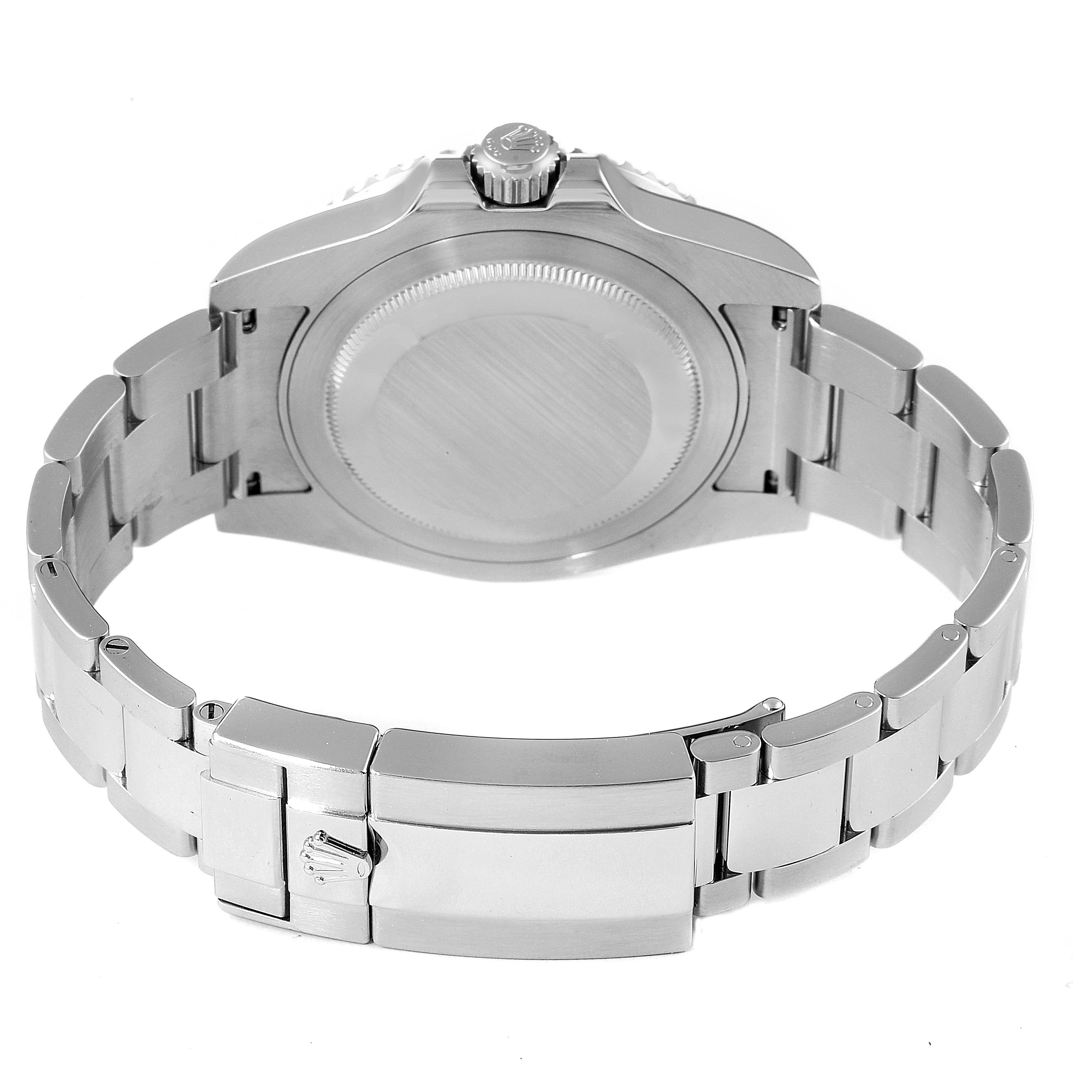 This image shows the back case and bracelet clasp of a Rolex GMT-Master 116710 Men
s Stainless Steel Black Dial 116710 Men
s Stainless Steel Black Dial watch.