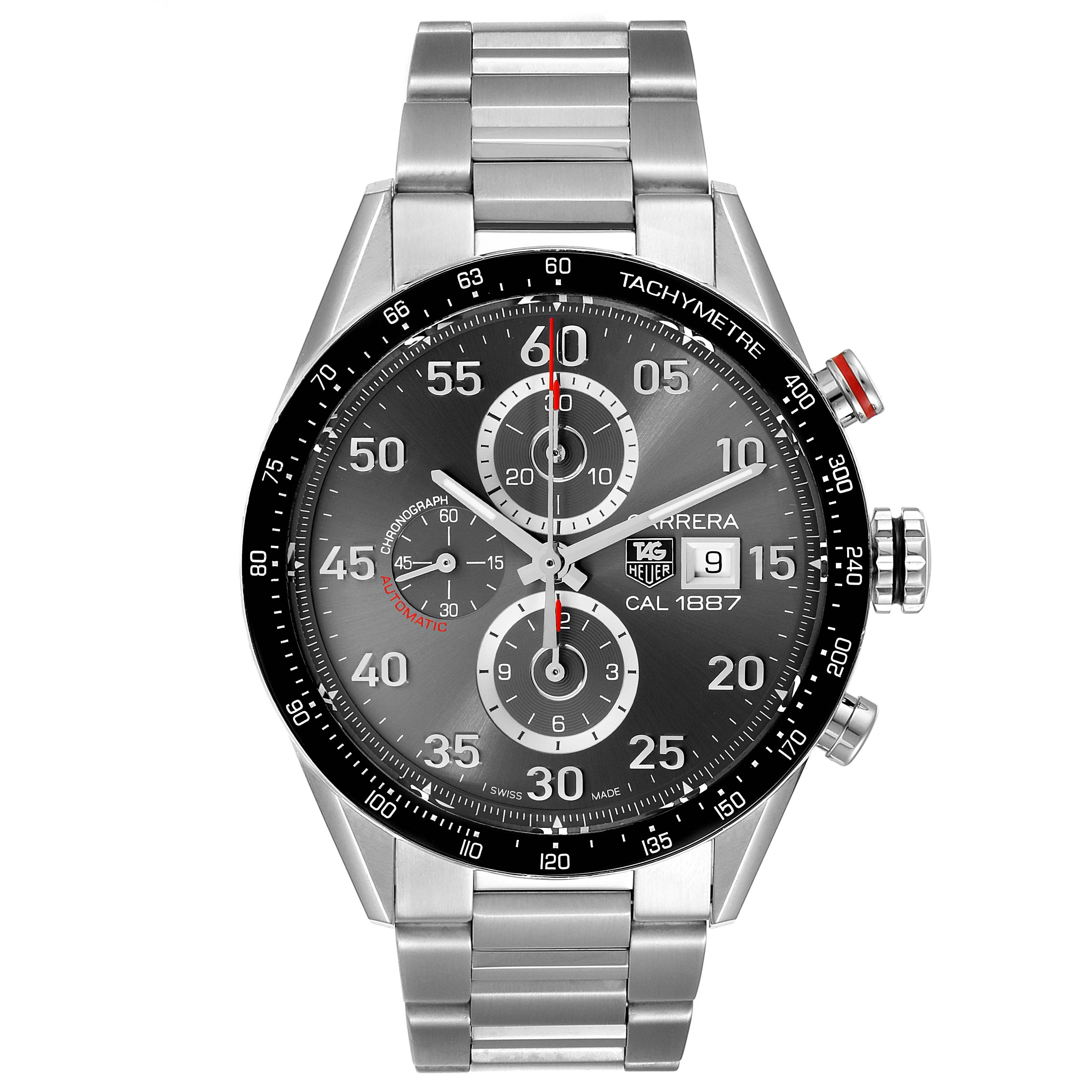 Tag Heuer Carrera Grey Dial Chronograph Mens Watch CAR2A11 | SwissWatchExpo
