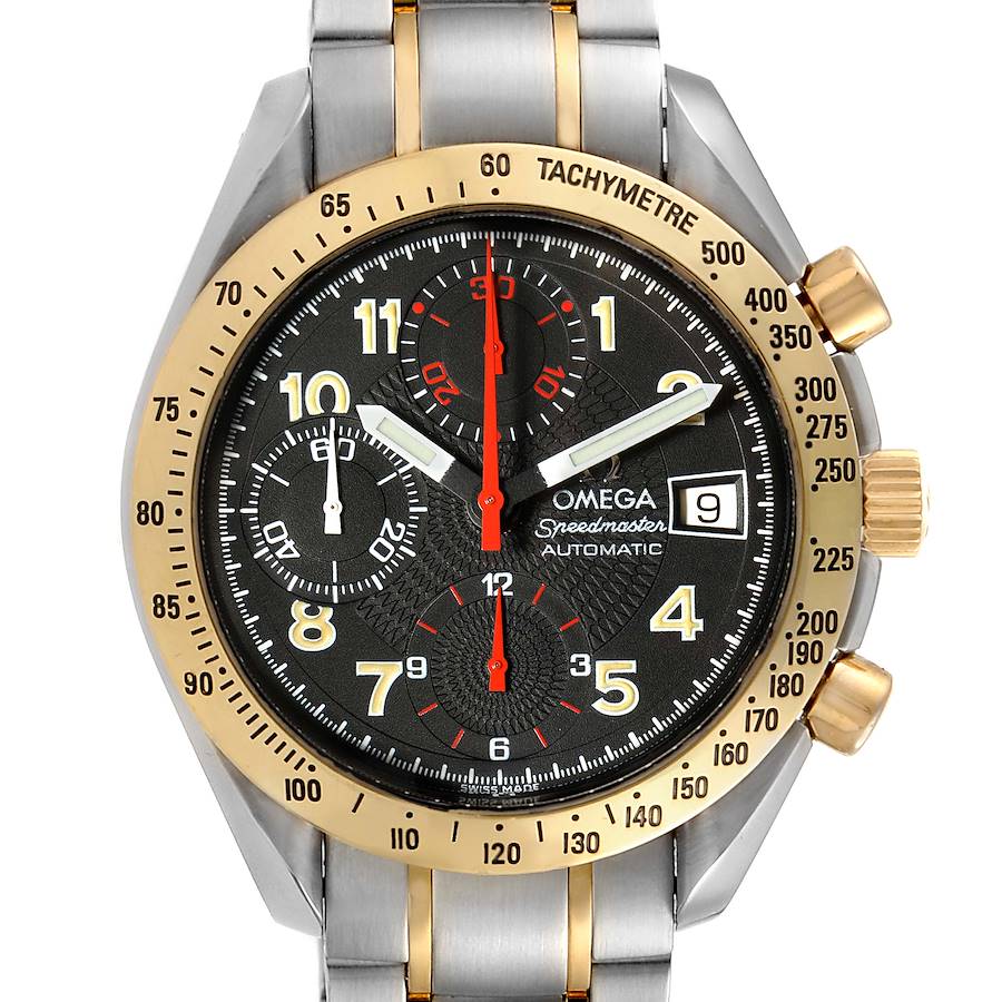 Omega Speedmaster Steel Yellow Gold Automatic Watch 3313.53.00 Box SwissWatchExpo