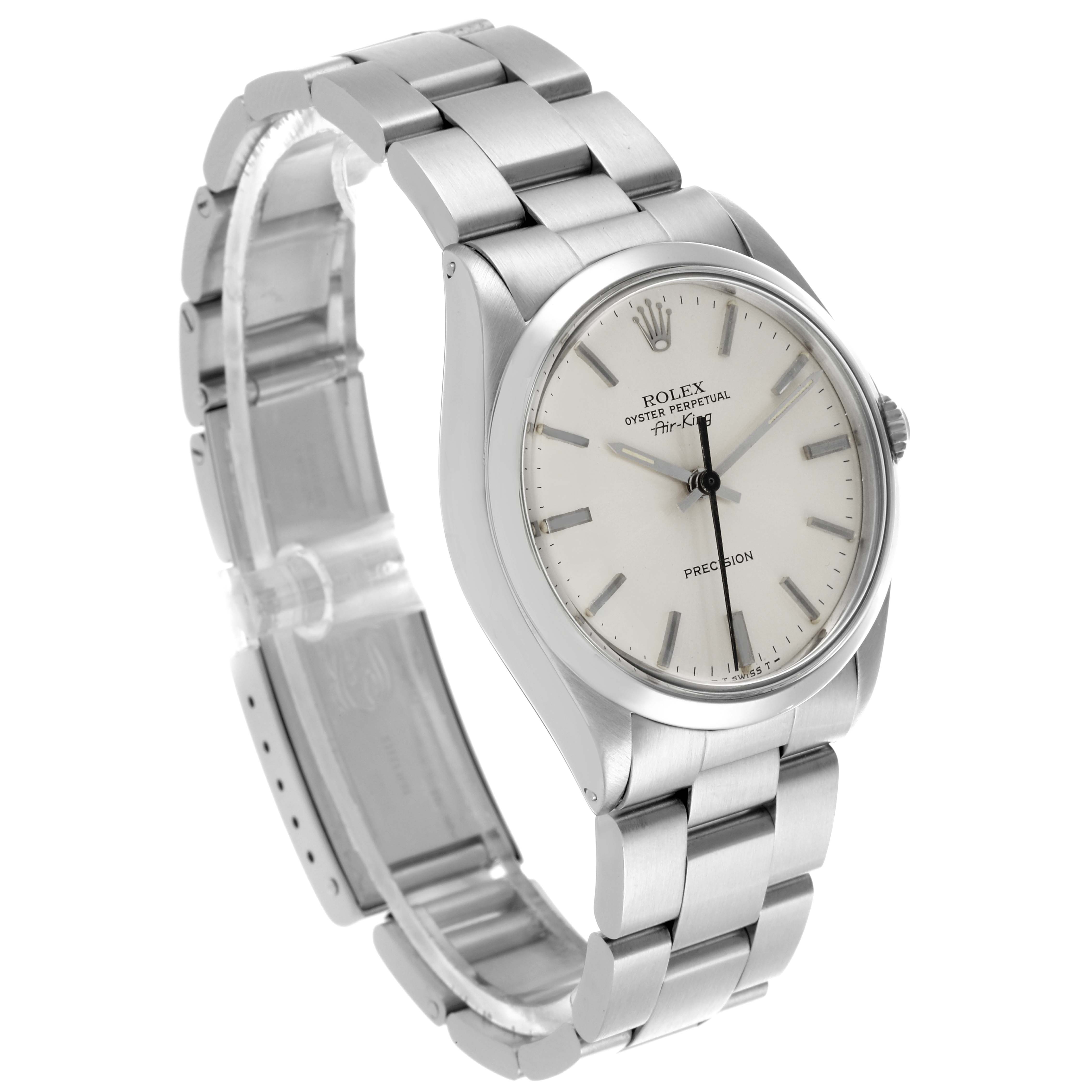 The Vintage Collection model by Rolex is shown at a slight angle highlighting the watch face, bezel, and part of the bracelet.