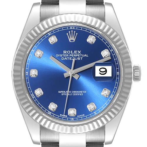 Photo of NOT FOR SALE Rolex Datejust 41 Steel White Gold Diamond Dial Mens Watch 126334 Box Card PARTIAL PAYMENT