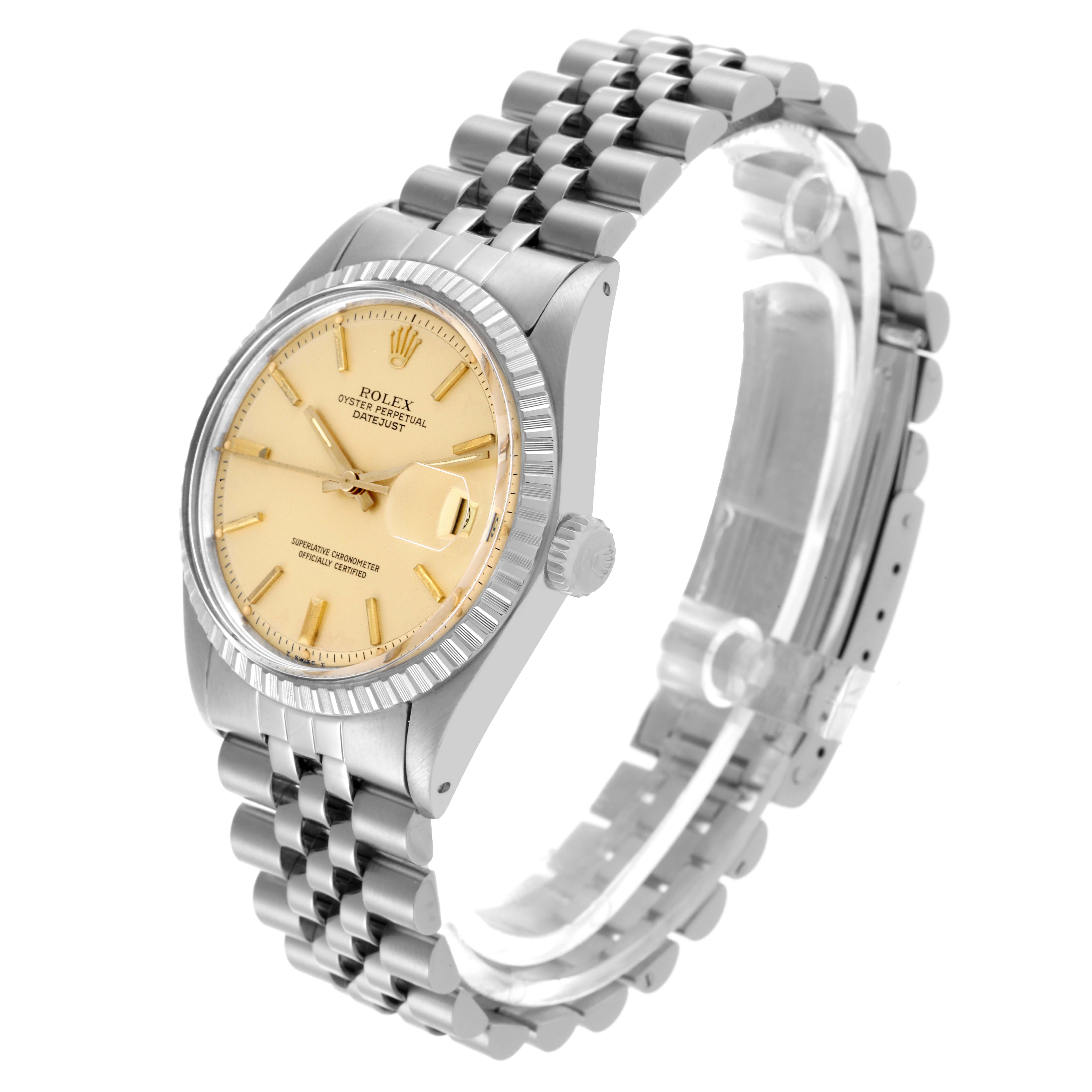 The Vintage Collection Rolex watch is shown at a three-quarter angle displaying the face, bezel, crown, and bracelet.