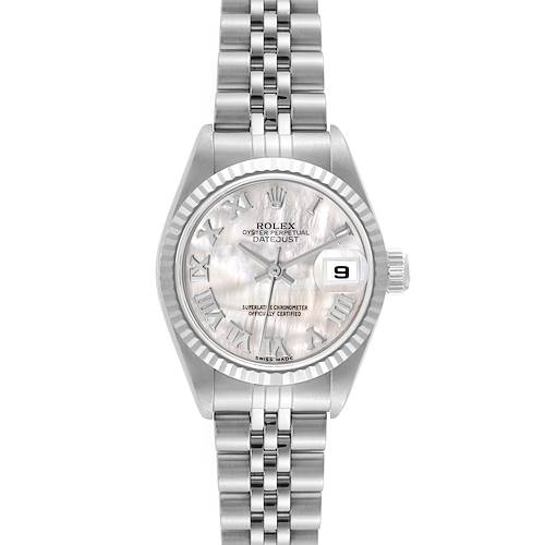 Photo of Rolex Datejust Steel White Gold Mother Of Pearl Dial Ladies Watch 79174