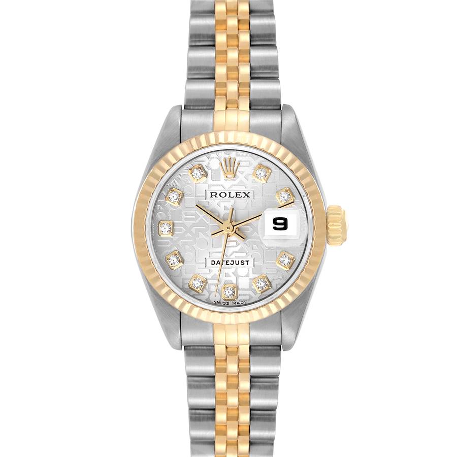 Rolex Datejust Steel Yellow Gold Anniversary Diamond Dial Ladies Watch 79173 SwissWatchExpo