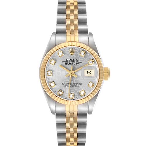 Photo of Rolex Datejust Steel Yellow Gold Diamond Ladies Watch 69173