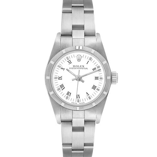 Photo of Rolex Oyster Perpetual Steel White Dial Ladies Watch 76030 Box Papers