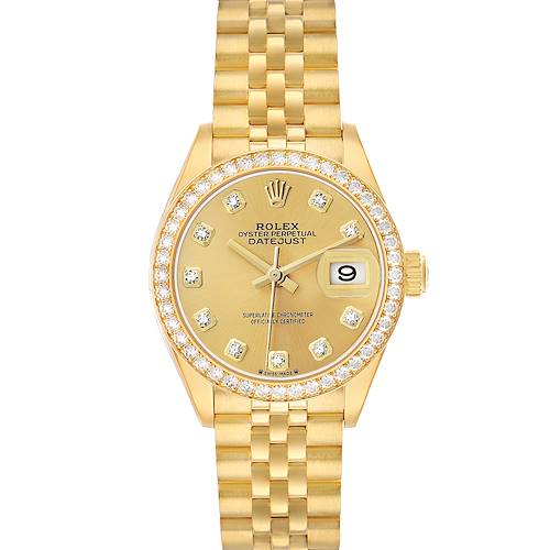 Photo of Rolex President Datejust Yellow Gold Diamond Ladies Watch 279138