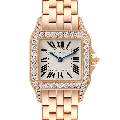 Photo of NOT FOR SALE Cartier Santos Demoiselle Large Rose Gold Diamond Ladies Watch WF9007Z8 PARTIAL PAYMENT
