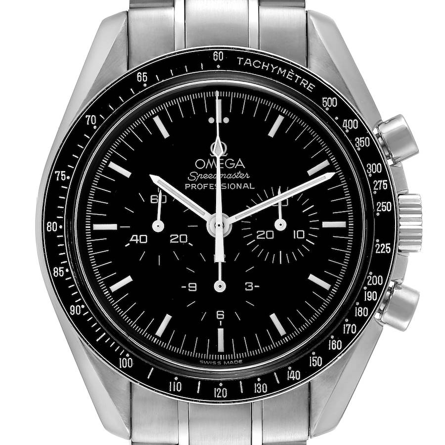 Omega Speedmaster MoonWatch Chronograph Black Dial Mens Watch 3570.50.00 SwissWatchExpo