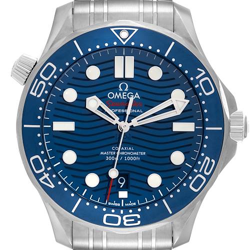 Photo of Omega Seamaster Diver 300M Blue Dial Steel Mens Watch 210.30.42.20.03.001