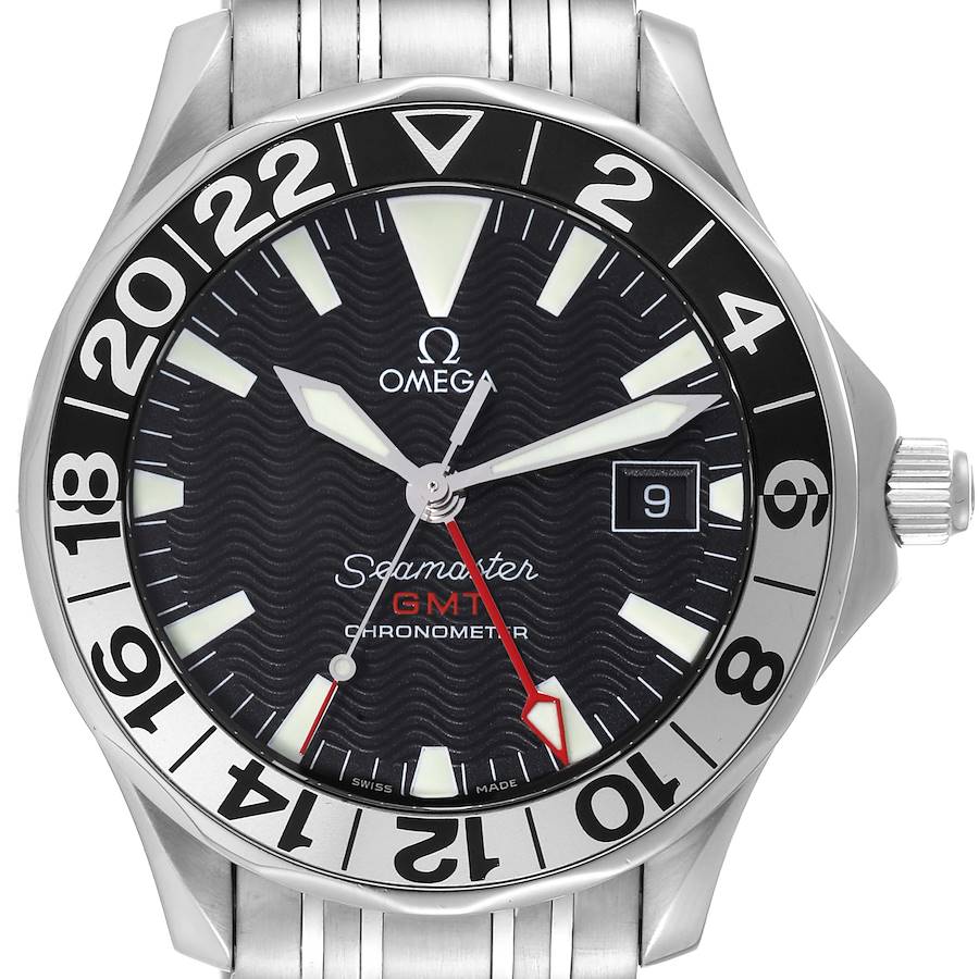 Omega Seamaster GMT 50th Anniversary Steel Mens Watch 2534.50.00 Box Card SwissWatchExpo