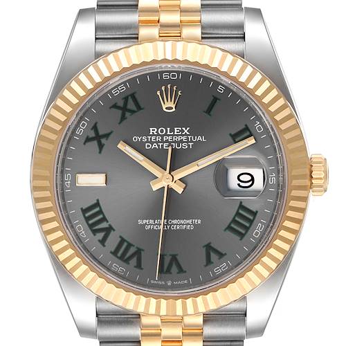 Photo of Rolex Datejust 41 Steel Yellow Gold Wimbledon Mens Watch 126333 Unworn