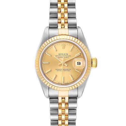 Photo of Rolex Datejust Steel Yellow Gold Jubilee Bracelet Ladies Watch 79173 Papers