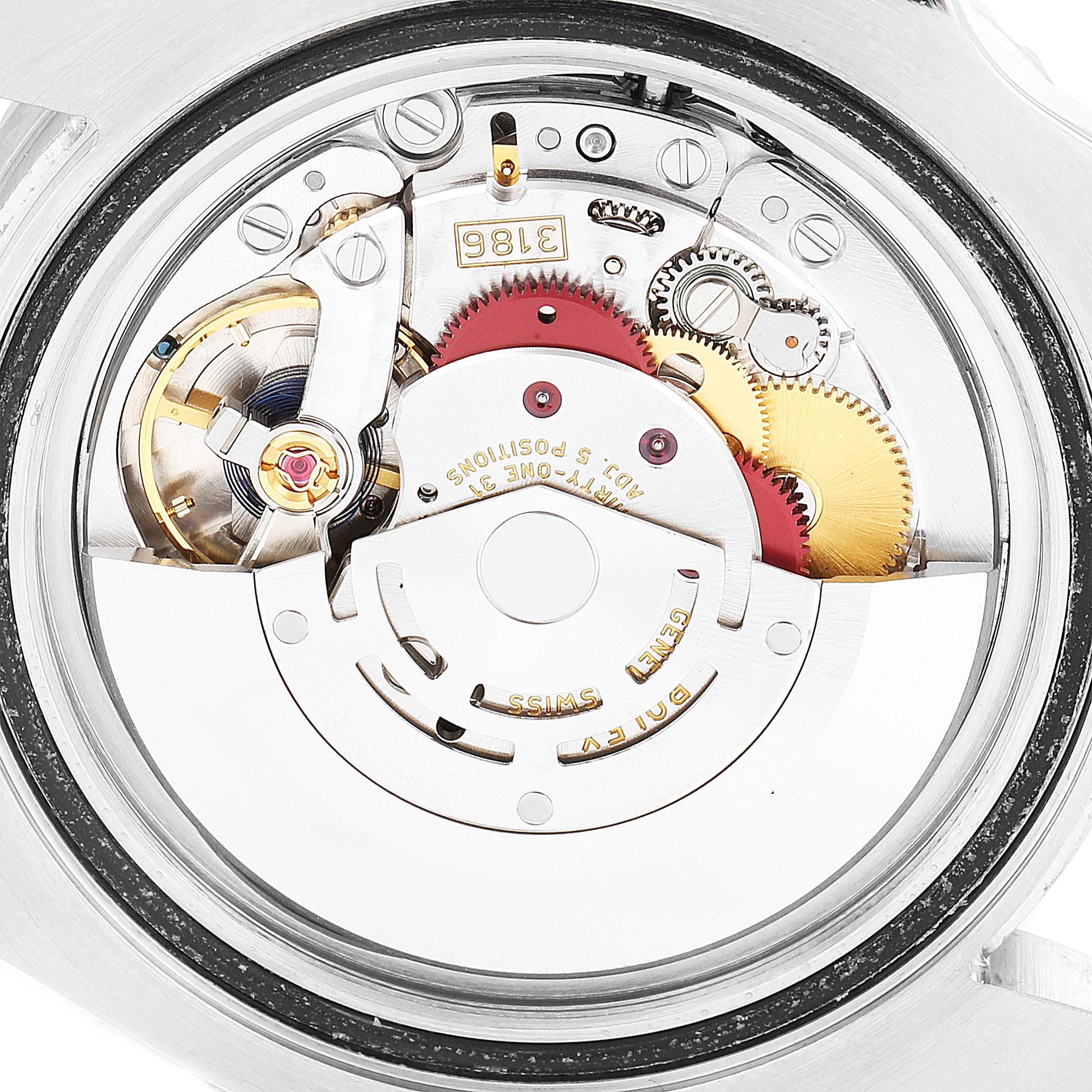 The image shows the movement mechanism from the back of a Rolex GMT-Master 116710 Men's Stainless Steel Black Dial 116710 Men's Stainless Steel Black Dial watch.