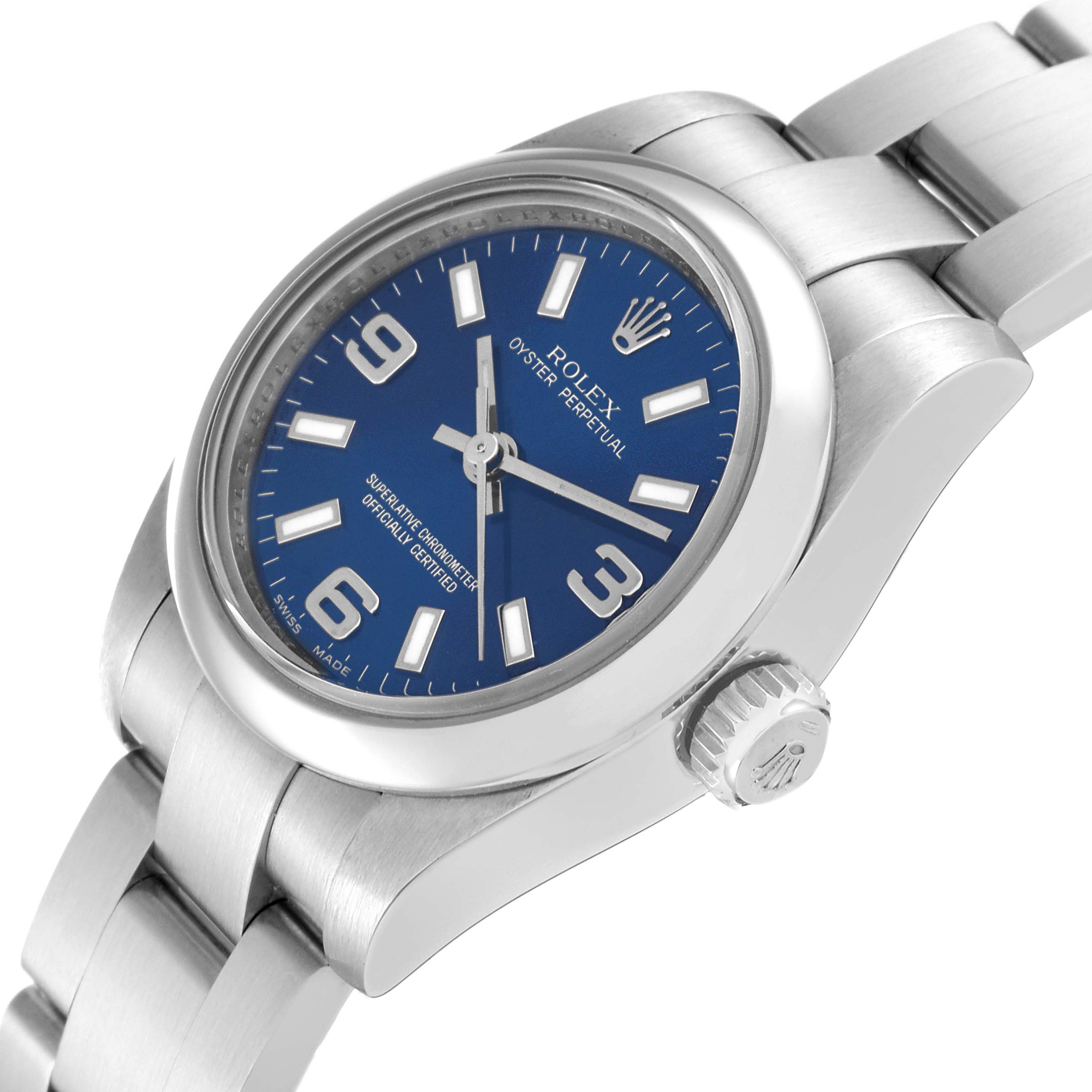 ホッピング ブルー 中古)ROLEX ロレックス オイスターパーペチュアル 176200 ブルー