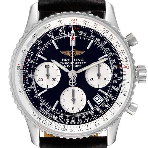 Photo of Breitling Navitimer Black Dial Chronograph Steel Mens Watch A23322