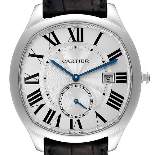 Photo of Cartier Drive de Cartier Silver Dial Steel Mens Watch WSNM0004 Box Card