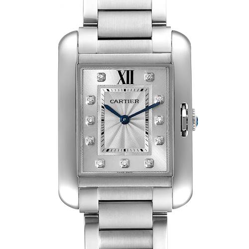 Photo of NOT FOR SALE Cartier Tank Anglaise Medium Steel Diamond Ladies Watch W4TA0004 Unworn PARTIAL PAYMENT