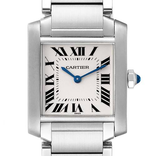 Photo of Cartier Tank Francaise Midsize Silver Dial Steel Ladies Watch WSTA0005