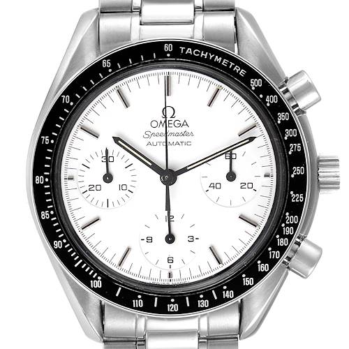 Photo of Omega Speedmaster Reduced Albino White Dial Mens Watch 3510.20.00
