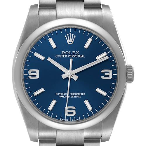 Photo of NOT FOR SALE Rolex Oyster Perpetual 36mm Blue Dial Steel Mens Watch 116000 PARTIAL PAYMENT