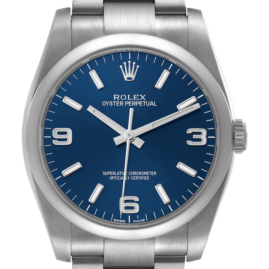 NOT FOR SALE Rolex Oyster Perpetual 36mm Blue Dial Steel Mens Watch 116000 PARTIAL PAYMENT SwissWatchExpo