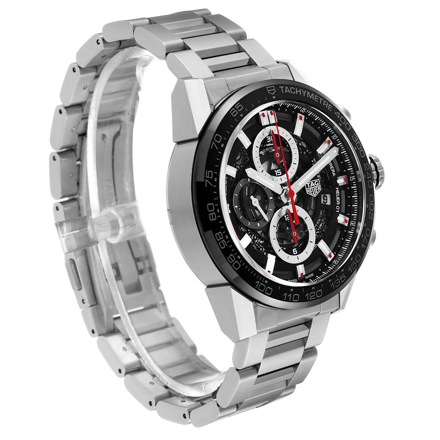 Tag Heuer Carrera Stainless Steel CAR201V.BA0714 Stock 56070 SwissWatchExpo