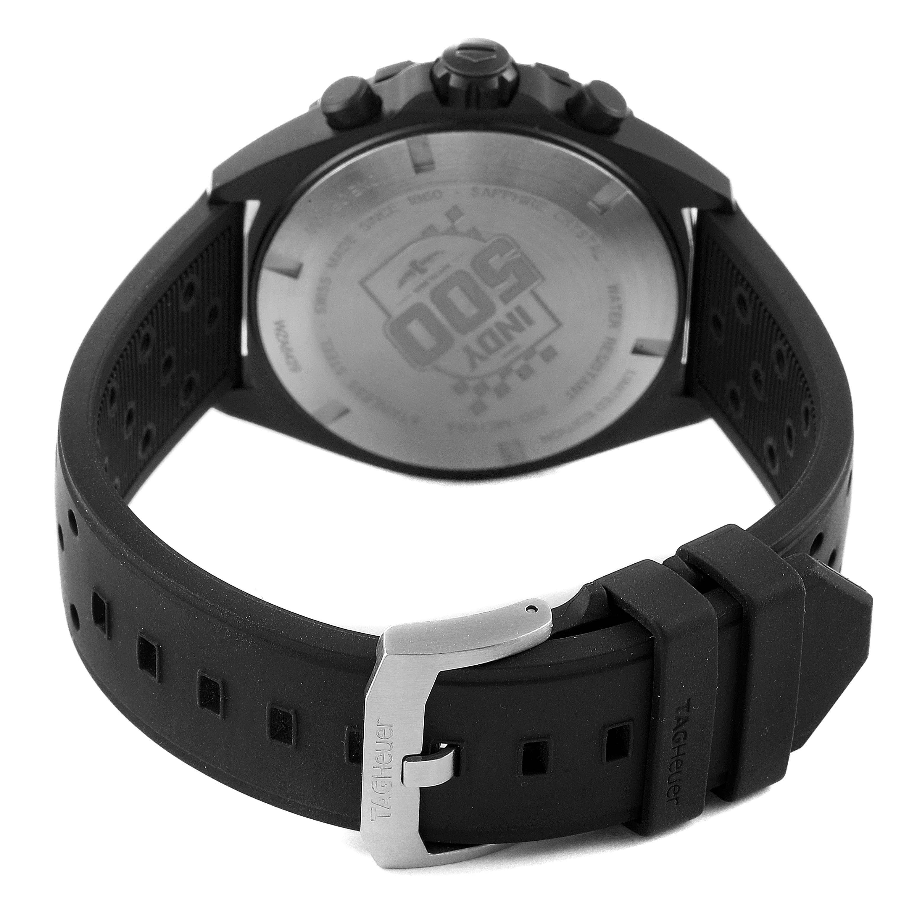 The image shows the back and strap of a Tag Heuer Formula 1 CAZ101AD.FT8024 Men's Stainless Steel Black Dial CAZ101AD.FT8024 Men's Stainless Steel Black Dial watch, featuring the case back and clasp.