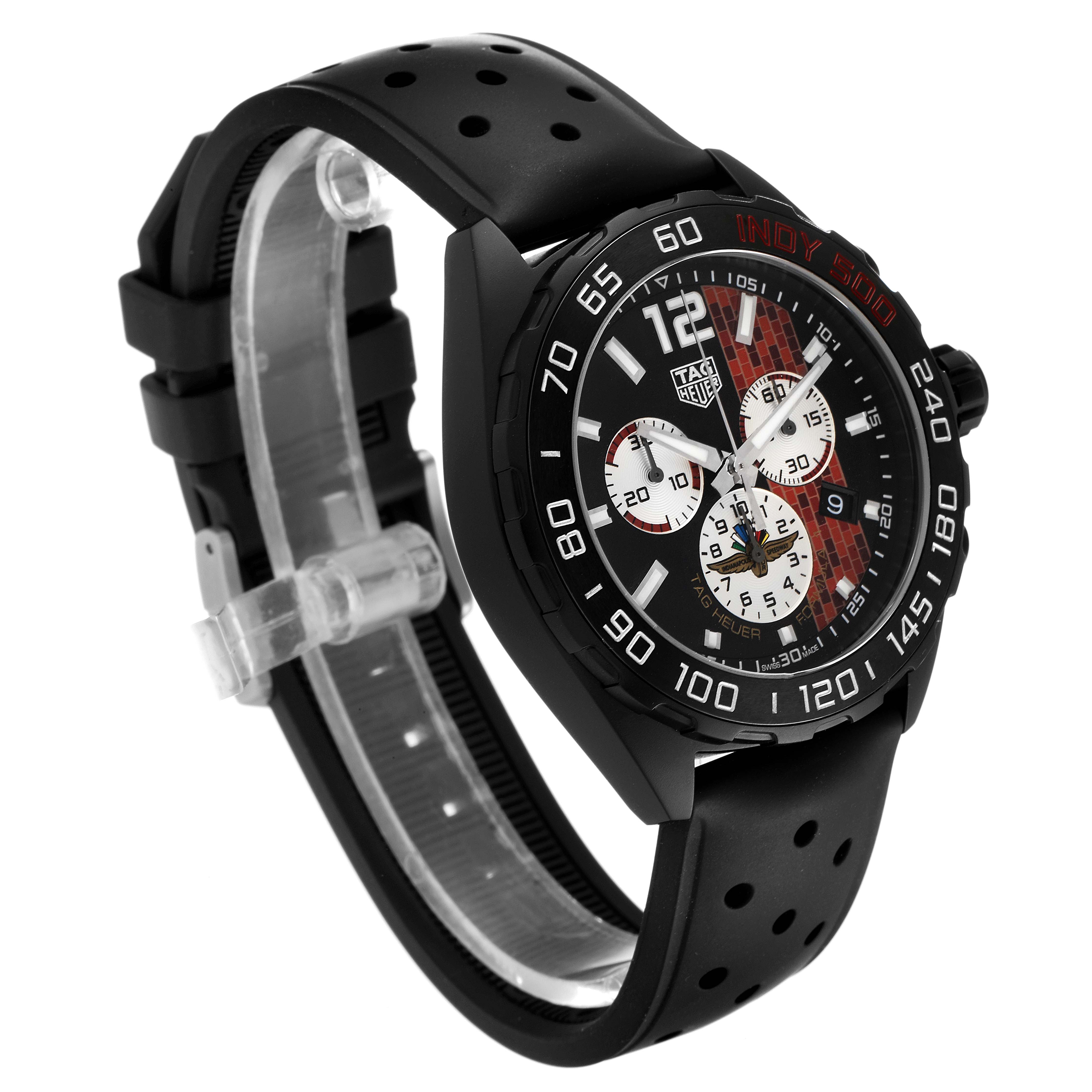 The image shows a Tag Heuer Formula 1 CAZ101AD.FT8024 Men's Stainless Steel Black Dial CAZ101AD.FT8024 Men's Stainless Steel Black Dial watch at an angled front view with a visible strap, dial, and bezel.