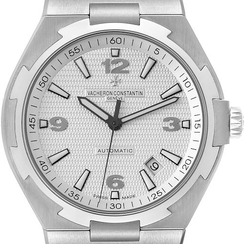 Photo of Vacheron Constantin Overseas Silver Dial Steel Mens Watch 47040 Box Papers