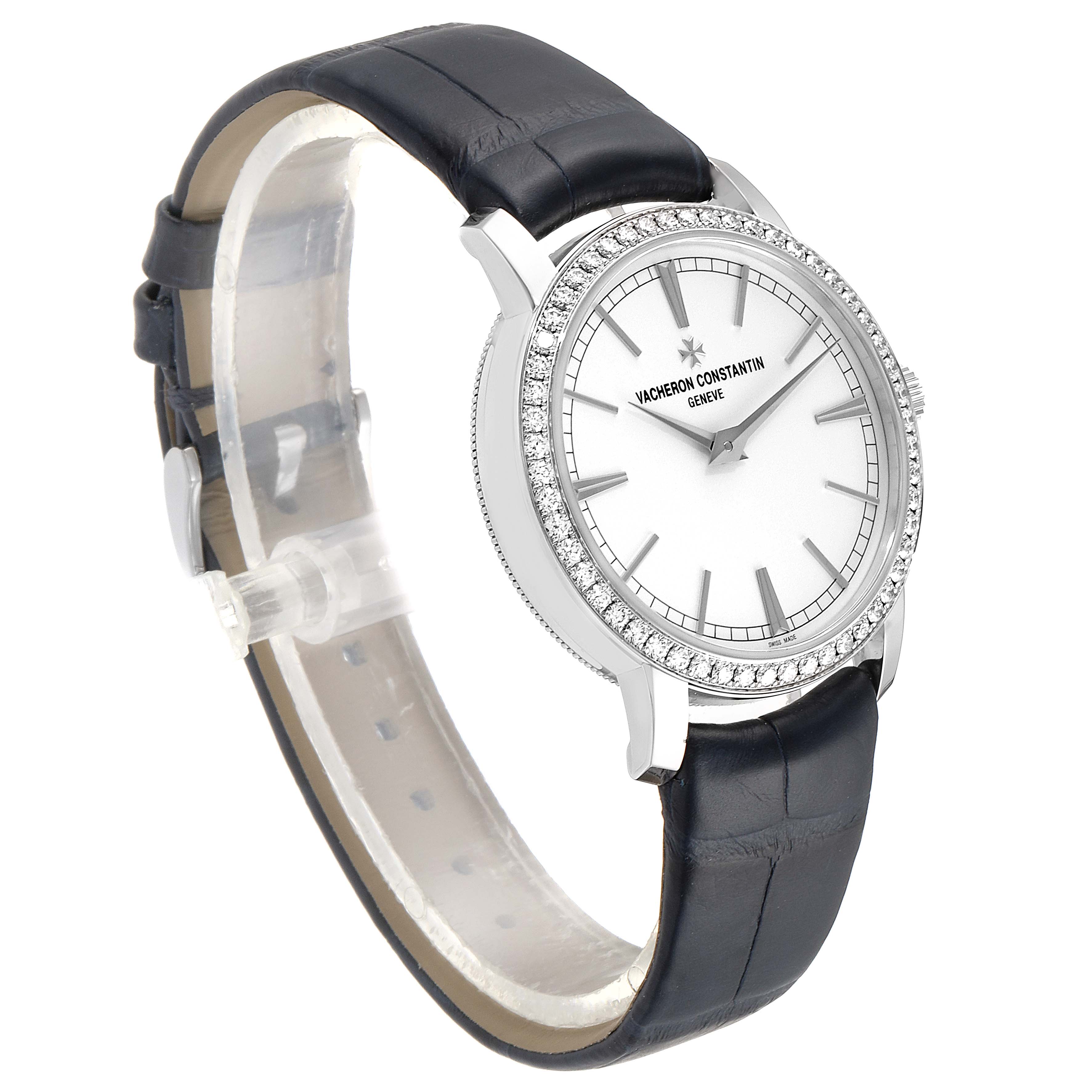 Vacheron Constantin Traditionnelle White Gold Diamond Ladies Watch ...